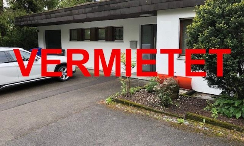 VERMIETET i. 2025 - Bungalow mit grossem Garten, grosse Sonnenterrasse mit Abgang auf das Rasengrundstück, ca. 260 m² Wohnfl., EBK, offener Kamin, Sauna, Rheinblick, Schule, Kindergarten fussläufig, Bushaltestelle