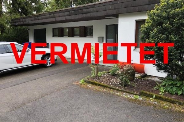 VERMIETET i. 2025 - Bungalow mit grossem Garten, grosse Sonnenterrasse mit Abgang auf das Rasengrundstück, ca. 260 m² Wohnfl., EBK, offener Kamin, Sauna, Rheinblick, Schule, Kindergarten fussläufig, Bushaltestelle