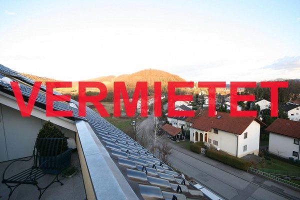 VERMIETET i. 2022 - Attraktive 3 ½-Zi-Galerie-Whg, Tiengen beste Lage, Lift, EBK, Dachbalkon + Blk., Komft.-Bad, sep. Dusche, Bidet