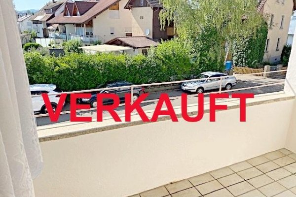 VERKAUFT i. 2020 - In attraktiver ruhiger zentrumsnaher Lage, 3-Zimmer-ETW, 1. OG, überdachter Balkon, Markise, eigene Heizung, grosser Keller, Kfz-Stellplatz