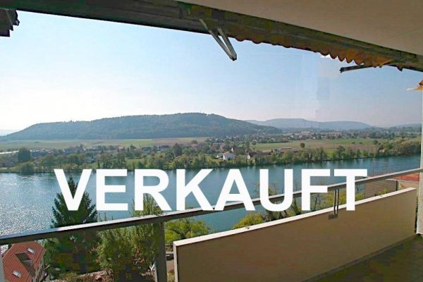 VERKAUFT i. 2021 - Ideale Kapitalanlage: 1-Zimmer-Appartement Waldshut Innenstadt, herrlicher Rheinblick, Lift, ca. 40 m² Wohnfl., Balkon