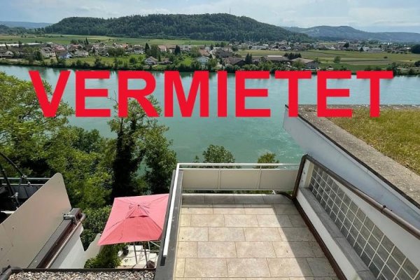 VERMIETET i. 2022 - Erstbezug: 2 ½-Zi-Whg, WT-Rheinstraße, gr. Südterrasse, neue schicke EBK, Heiz. mtl. € 40,-, energieeffizient