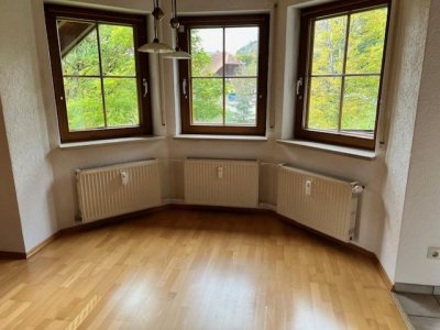 4-Zi-ETW, in kl. gepflegtem 3FamH, Balkon, EBK, Schwedenofen, Blick, Garage