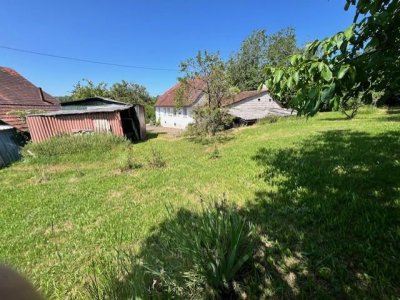 Für Heimwerker, Garagen, Schopf, Abstellunterstände, Wiesen, alter Baumbestand, Areal ca. 1.340m², älteres Wohnhaus, 4 Zi, EBK, Duschbad, Sauna, gedeckter Aussengartenfreisitz, Öl-ZH, HolzHZ, DG Ausbaureserve, Keller, gepfl. Hofplatz, 2Anliegerzufahrten