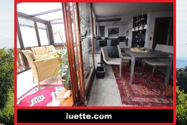 Mod. neu ausgestattete 2-Zimmer-ETW, Südbalkon, Alpenblick, Wintergarten, Holzpellet-Ofen + neue elektr. Heizelemente, EBK / Essbar, Gäste-WC mit Waschmaschinenplatz, Abstellraum, sof. 