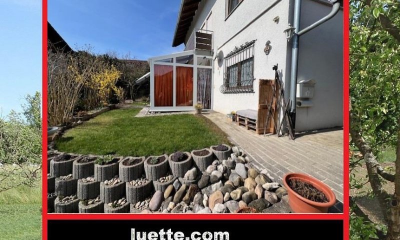 In sonniger Sackgassenlage, EBK, ELW, freist., Bj. 91, EG+OG 5 ½ Zi., EBK, gr. tiefer Balkon, schöner Blick auf Wutöschinger Berg, Westgrundstück mit Gartenhaus und Platz für Pool, Garage, GG: sep. zugänglich, Wintergarten, Kamin, Gartenfreis...