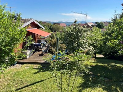 Birkingen EFH, Terr-Gartenfreisitz, Blick, Schwedenofen, Areal 1.100m², sof., Garage