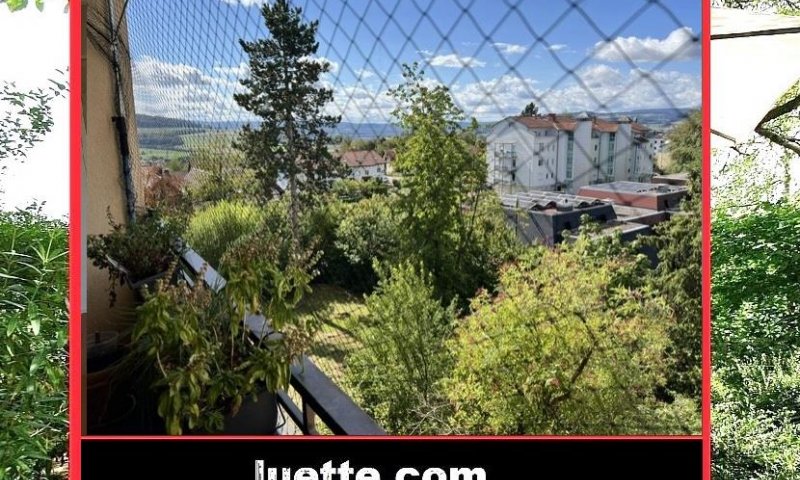 Gut geschnittene 4 1/2-Zi-ETW, Lift, EBK, modernes Bad, sep. WC, grosser Sonnenbalkon, überdacht, Markise, Alpenblick, Blick in Schweiz