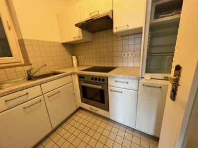 Attraktive sep. zugängl. 1-Zi-Terrassen-Whg Waldshut-Haspel, ruhig, beliebte stadtnahe Lage, gr. überd. Sonnenterrasse, Windfang, EBK, teilmöbliert, Fenster erneuert K-Wert 1,0